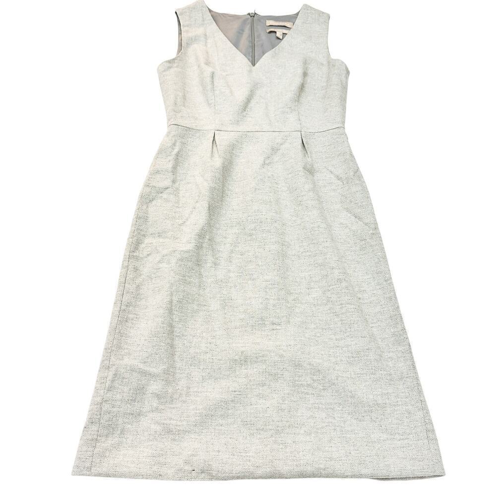 Banana Republic V-Neck Sleeveless Shift Dress Italian Fabric Size 2